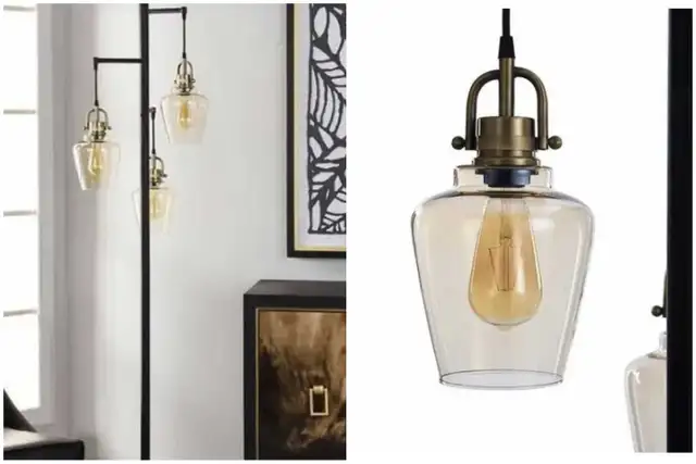 Basia 3-Light LED Floor Lamp in Indoor Lighting & Fans in Kitchener / Waterloo - Image 2