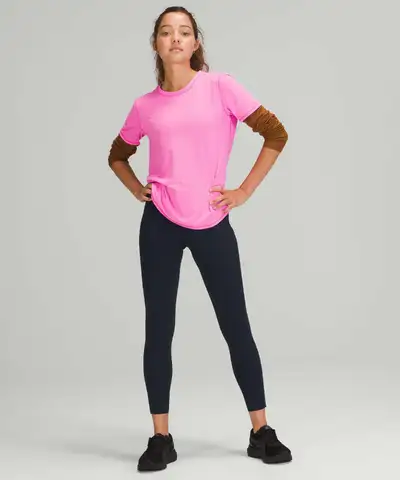 LULULEMON BASE PACE HIGH-RISE TIGHT 25" TRUE NAVY SIZE 0 Brand: Lululemon Color: True Navy Material:...