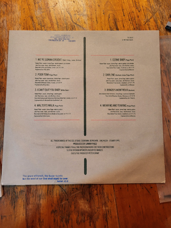 Disque vinyle led zeppelin coda vinyl dans CD, DVD et Blu-ray  à Laval/Rive Nord - Image 3