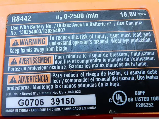 Ridgid R8442 Battery Operated 18Volt Sawzall Tool & Battery in Power Tools in Windsor Region - Image 11