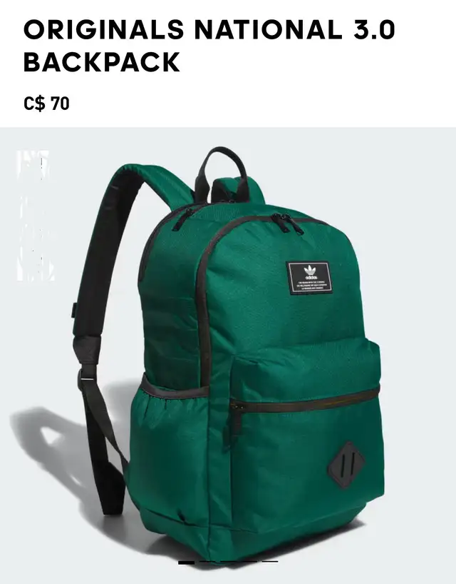 Adidas ORIGINALS NATIONAL 3.0 BACKPACK - NEW!!63616758023809120