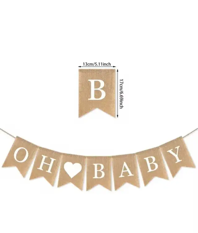 "Oh baby" garland