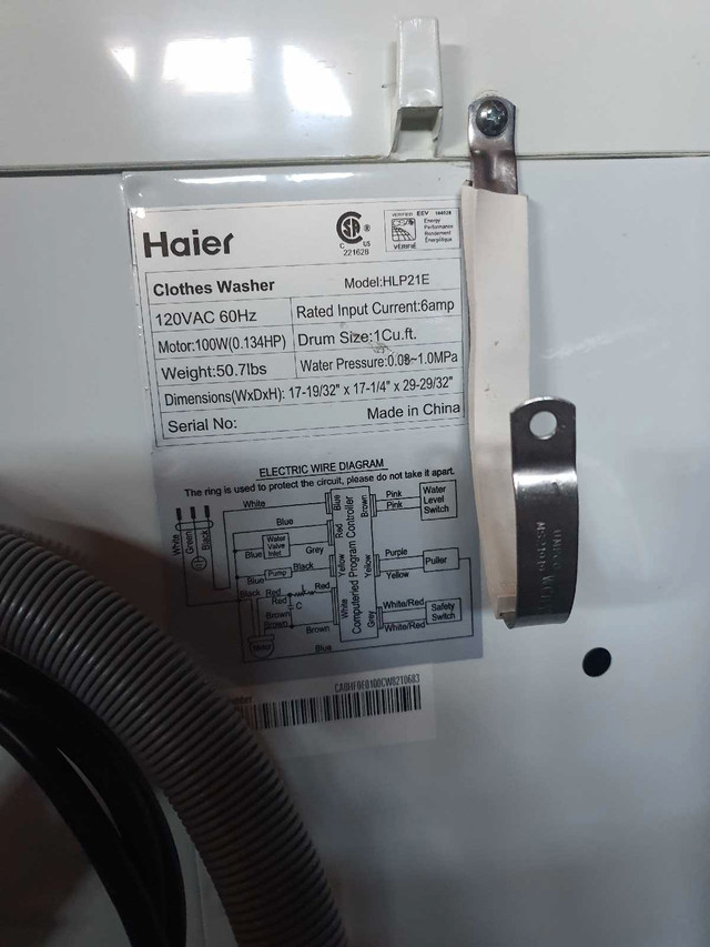 Haier Washing Machine Model HLP21E in Washers & Dryers in Oshawa / Durham Region - Image 4