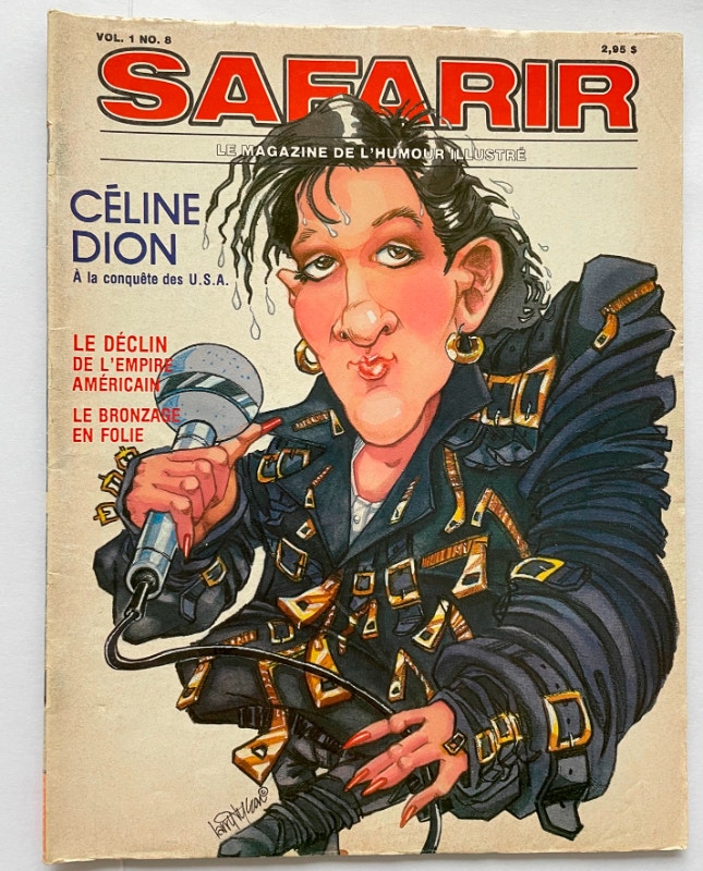 Numéro de Safarir avec Céline Dion. Vol 1 no. 5, 1987 | Art et objets ...