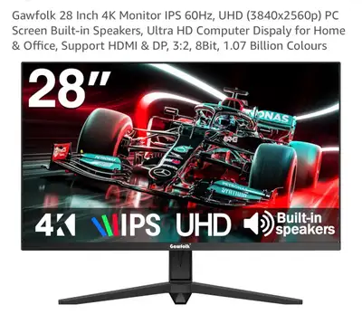 Gawfolk 28 Inch 4K Monitor, View more