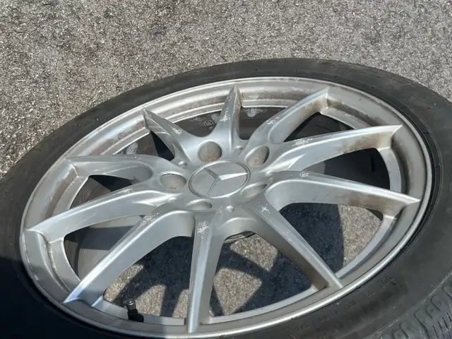 Genuine Mercedes-Benz 17” Rims and Snow Tires in Tires & Rims in City of Toronto - Image 3