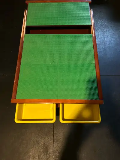 Lego Table with storage buckets, View more