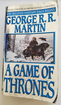 A Game of Thrones (Paperback, 1997 Bantam Jon Snow Cover Art)