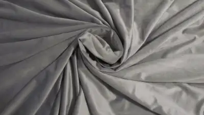 NEW Pair 36 x 82 Grey Soft Velvet Grommet Top Curtain Panels, View more