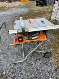 Rigid 10” Table Saw With Stand