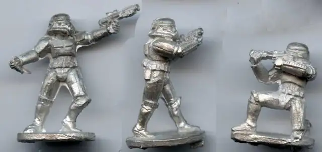 # 40416 West End Games Stormtroopers #4 cica 1989 metal 25mm