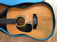 Acoustic Fender 12 String Guitar Left Handed + Case, electronics
