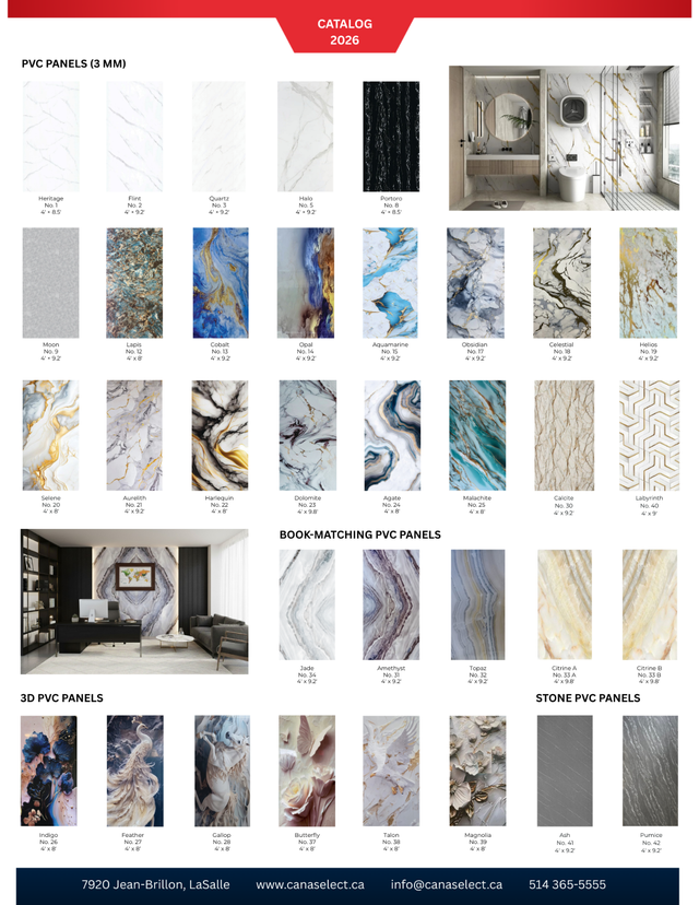 ✨Panneaux PVC Décoratifs — Prix Entrepôt LaSalle in Floors & Walls in City of Montréal - Image 4