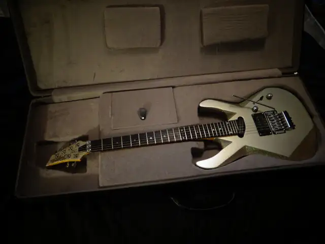 Tagima K1 Guitar  Kiko Loureiro MasterLuthier Silver(sell/trade) in Guitars in City of Toronto - Image 2