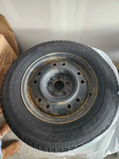 Selling 4 lightly used Farroad 215/70R16 winter tires with steel rims, perfect as spares or replacem...