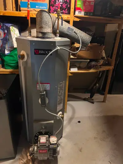 2019 fuel oil water heater, good condition. Brock model cm032-II. Lake Echo. Free. Nice unit to keep...