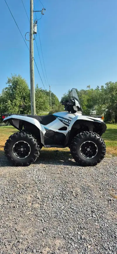 Great grizzly 700 le. Le came with factory heated seat, heated grips, windshield and warn winch. 230...