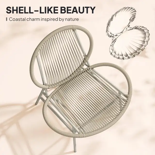 Rattan Bistro Set, 3 Pieces Wicker Patio Furniture Set, Acapulco in Patio & Garden Furniture in Markham / York Region - Image 9