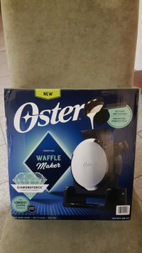 NEW Oster DiamondForce Vertical Waffle Maker, new in box.