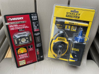 Husky rechargeable head lamp + Stanley Layout Kit