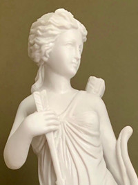 LARGE MARBLE SCULPTURE GREEK STATUE INDOOR/OUT FROST RESISTANT 