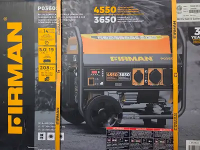 FIRMAN 4550/3650 Generator, View more