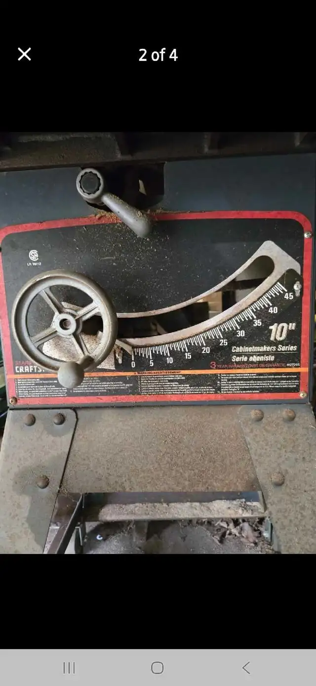Craftsman Table Saw in Power Tools in Kingston - Image 3