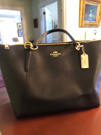  Brand new Coach black leather purse/bag