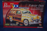 WREBBIT Puzz3D Ford Custom Woody Station Wagon 3D jigsaw puzzle