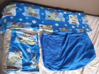 Twin Bedding set for kids (pillowcase, duvet cover, sheet)