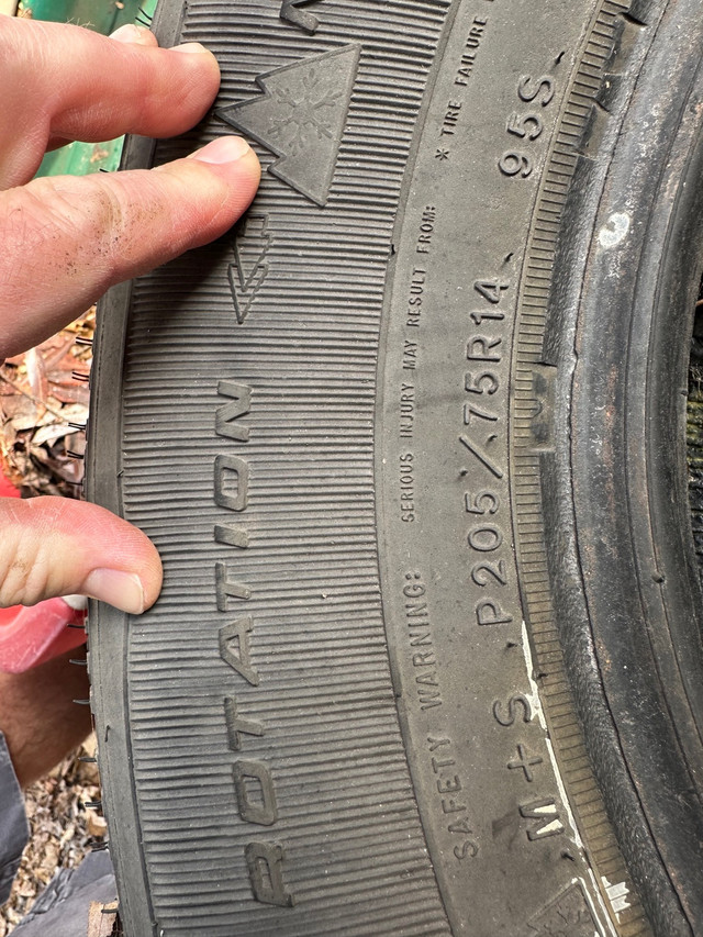 205 75/R14 Goodyear Nordic winter tires in Tires & Rims in Kawartha Lakes - Image 3
