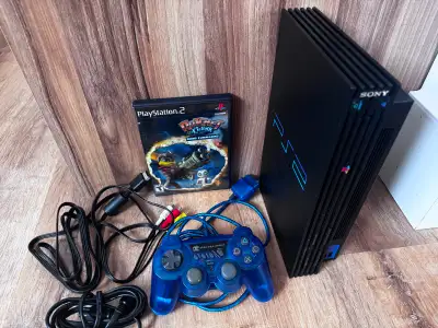 Sony PlayStation 2 PS2 Console Fat Bundle w/ Controller & Game, View more