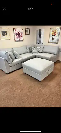 BRAND NEW !! MODULAR SECTIONAL WITH OVERSIZED OTTOMAN $1999 ONLY