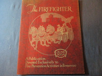 THE FIREFIGHTER-RARE TENNESSEE MAGAZINE-6/1934-FIRE PREVENTION!