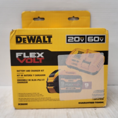 (N94603-2) Dewalt DCB609C Battery and Charger Kit - 20V/60V -..., View more