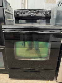  Maytag black glass top oven
