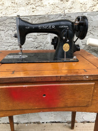 1950’s Singer sewing machine table. 
