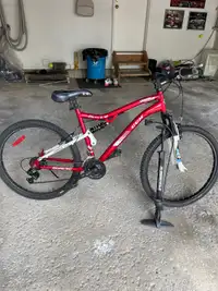 Men’s mountain bike and pump $200