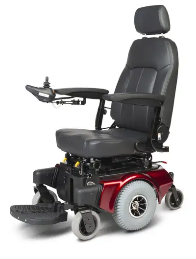 -10” Mid-wheel drive -Full suspension. -50 Amp Hour batteries. -Swing away joystick. -18” turning ra...