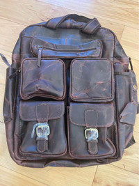 New Leather Backpack - 15.6" laptop bag