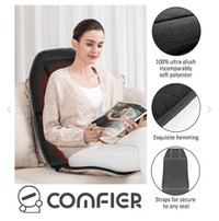Comfier Massage Seat Cushion with Heat Back Massager Chair