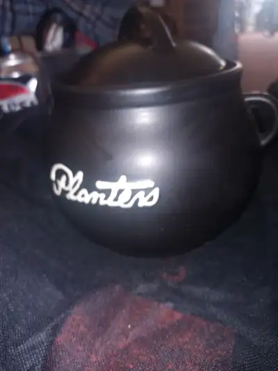 OLD CERAMIC PLANTERS PEANUT JAR, View more