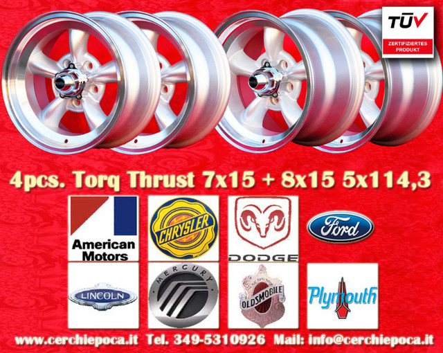 wheels Ford AR 7x15 8x15 PCD 5x114.3 Mustang, Falcon, silver in Auto Body Parts in City of Toronto