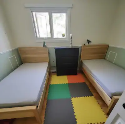 Pair of twin SOLID WOOD beds!, View more