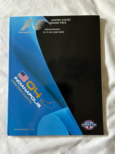 Souvenir Programme Set USA Formula 1 Race Indianapolis June 2004, View more