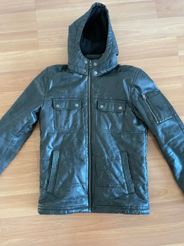 Guess Leather Jacket in Men's in Edmonton - Image 2