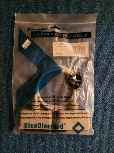 SCSI  Centronic 50 Pin male to male 3 ft cable, View more