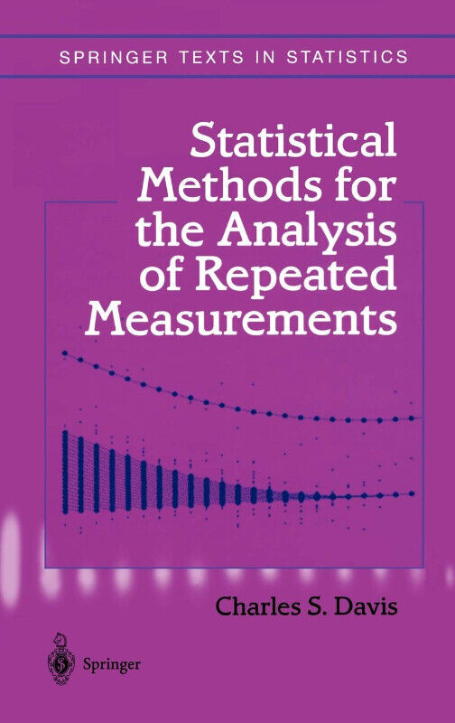 Statistical Methods for the Analysis of Repeated Measurements dans Manuels  à Ville de Montréal