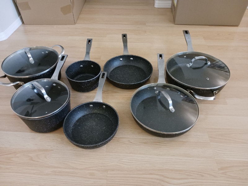 Heritage The Rock complete 11piece cookware set Kitchen & Dining Wares Saskatoon Kijiji