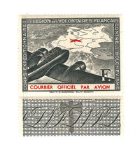 FRANCE 1941 - LVF - Air Mail - MNH with TAB * RARE